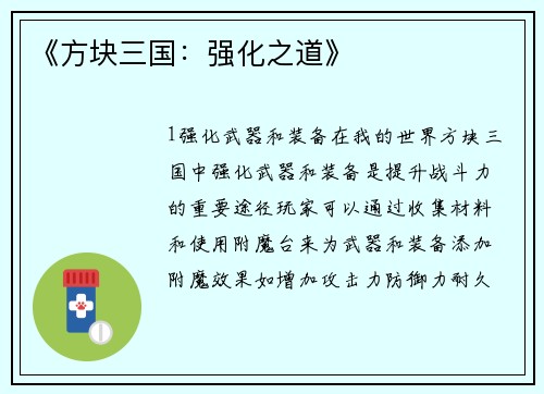 《方块三国：强化之道》